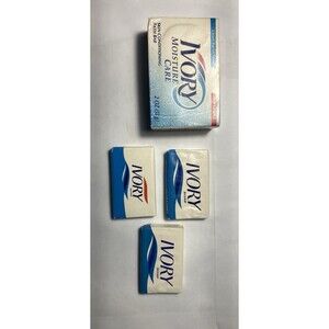 Vintage 1996 Ivory Moisture Care Trial Size & Hotel Bar Soap Lot - NOS P&G